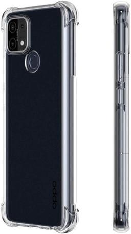 Shockproof Transparent Phone Case for OPPO A15s - Transparent