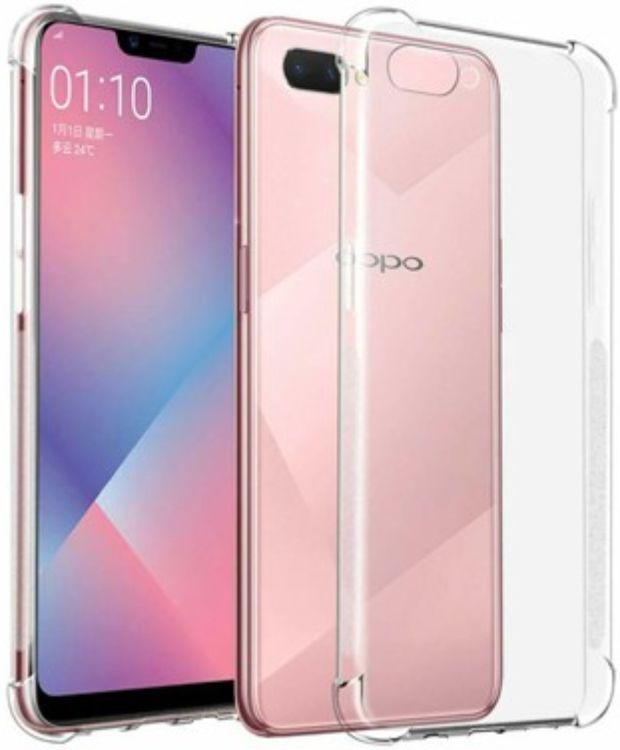 Shockproof Transparent Phone Case for OPPO A3s - Transparent - Brand New