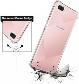 Shockproof Transparent Phone Case for OPPO A3s - Transparent