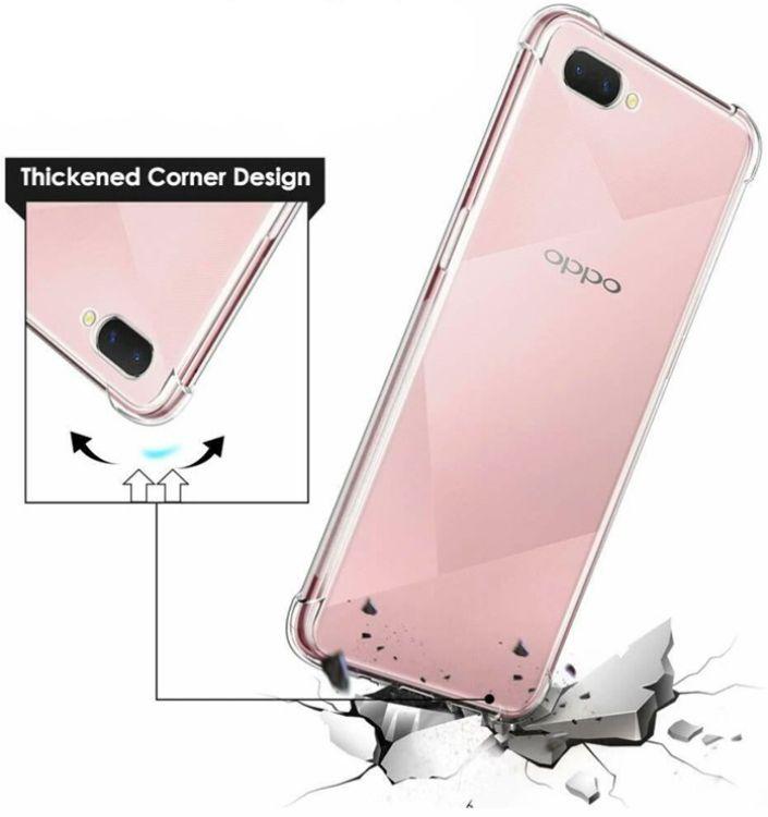 Shockproof Transparent Phone Case for OPPO A3s - Transparent