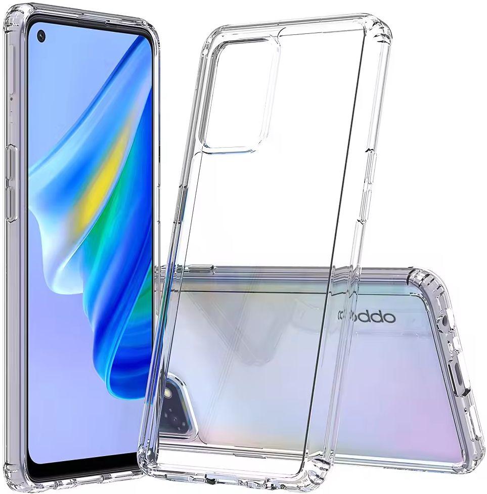Shockproof Transparent Phone Case for OPPO A95 - Transparent - Brand New