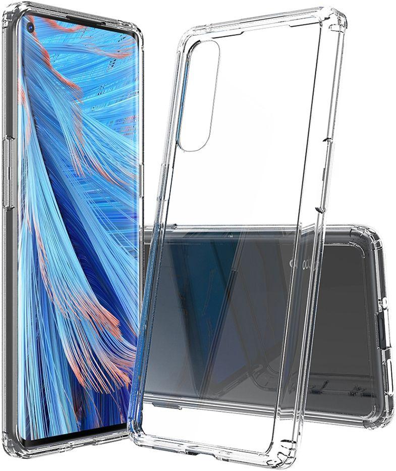 Shockproof Transparent Phone Case for OPPO Find X2 - Transparent - Brand New