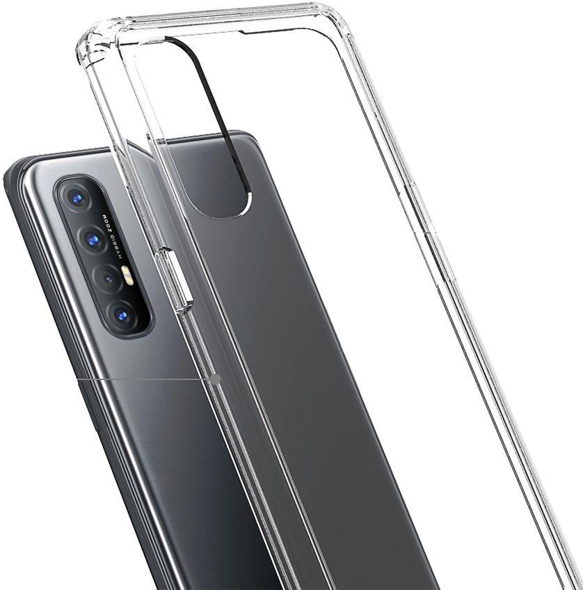 Shockproof Transparent Phone Case for OPPO Find X2 - Transparent