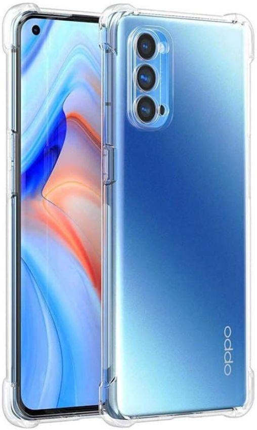 Shockproof Transparent Phone Case for OPPO Reno4 - Transparent - Brand New