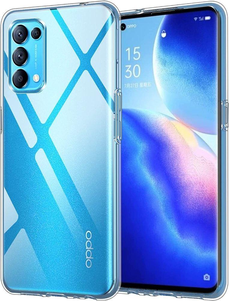 Shockproof Transparent Phone Case for OPPO Reno5 - Transparent