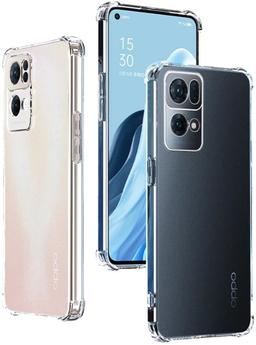 Shockproof Transparent Phone Case for OPPO Reno7 - Transparent