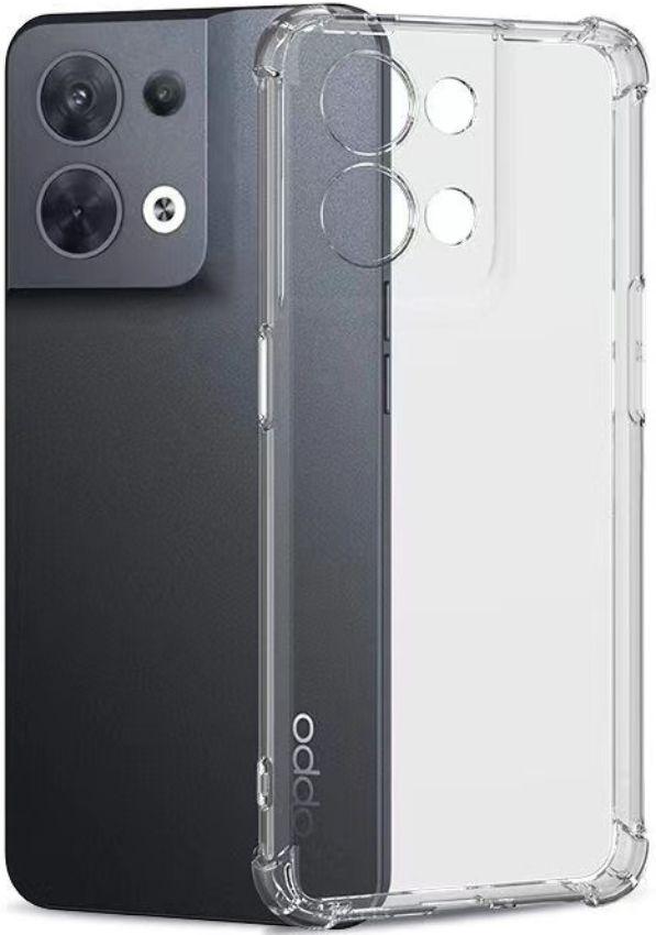 Shockproof Transparent Phone Case for OPPO Reno8 Pro - Transparent