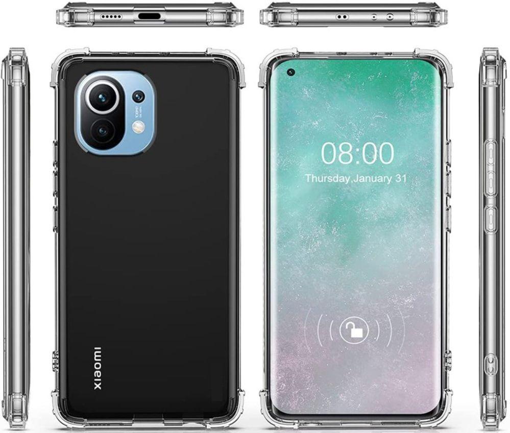 Shockproof Transparent Phone Case for Xiaomi Mi 11 - Clear