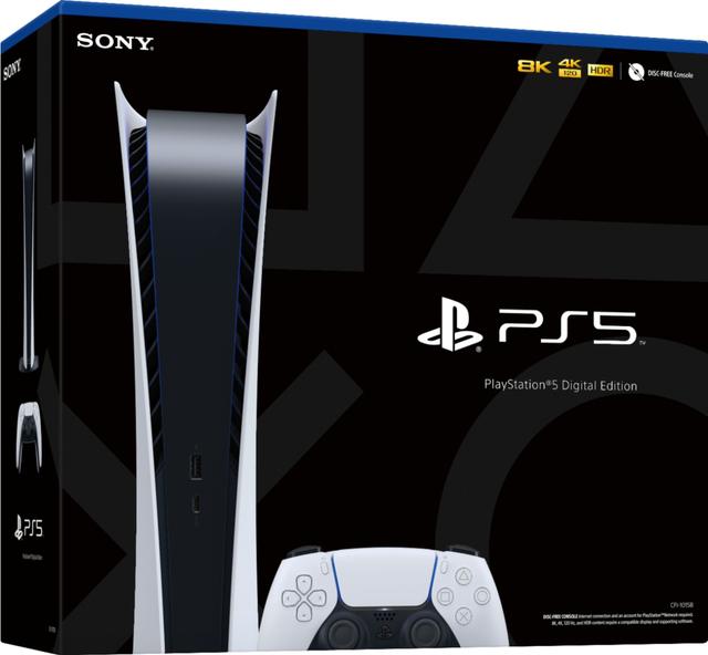 Sony PlayStation 5 Gaming Console (Digital Edition) 825GB in Black in Brand New condition