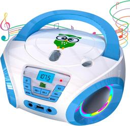 TinyGeeks Tunes Kids Boombox CD Player