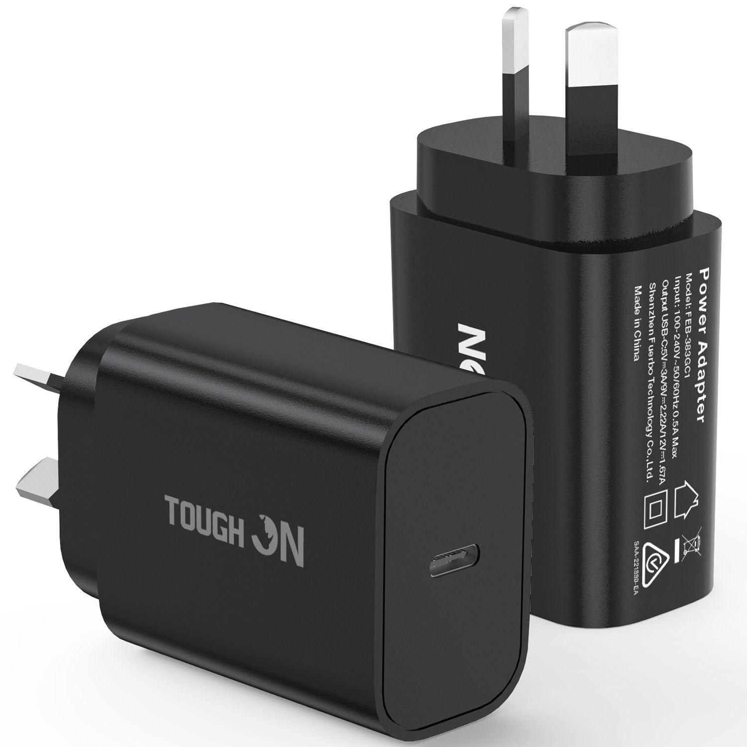 Tough On 20W Wall Charger USB C Fast Charge PD 3.0