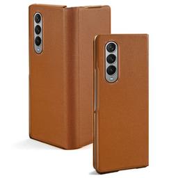 Tough On Fine Leather Phone Case for Galaxy Z Fold3
