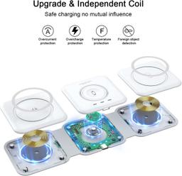 UCOMX Nano 3 in 1 Wireless Charger with Adapter