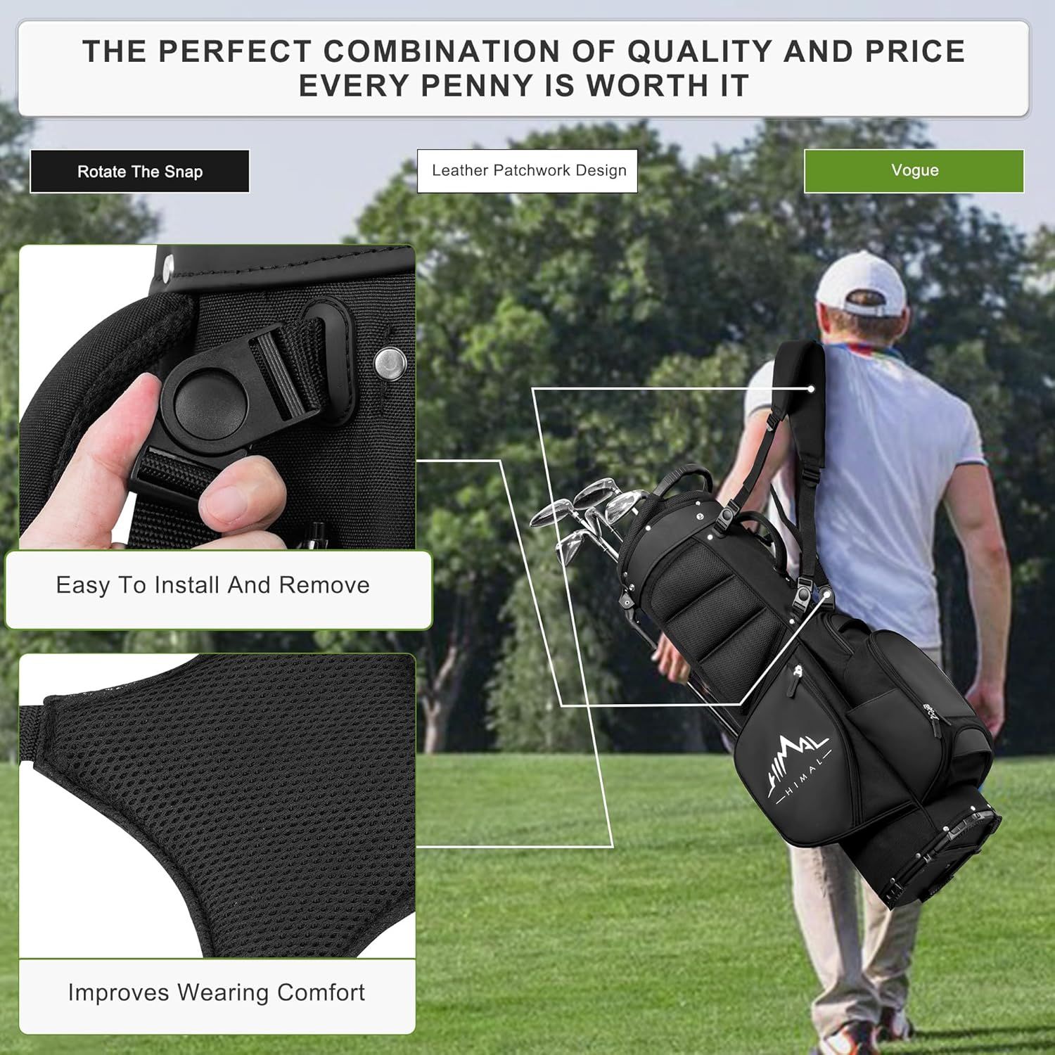 UniHimal 5-Way Golf Stand Bag