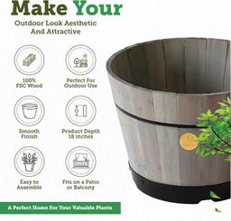 VegTrug Build a Barrel Kit Planter 46cm