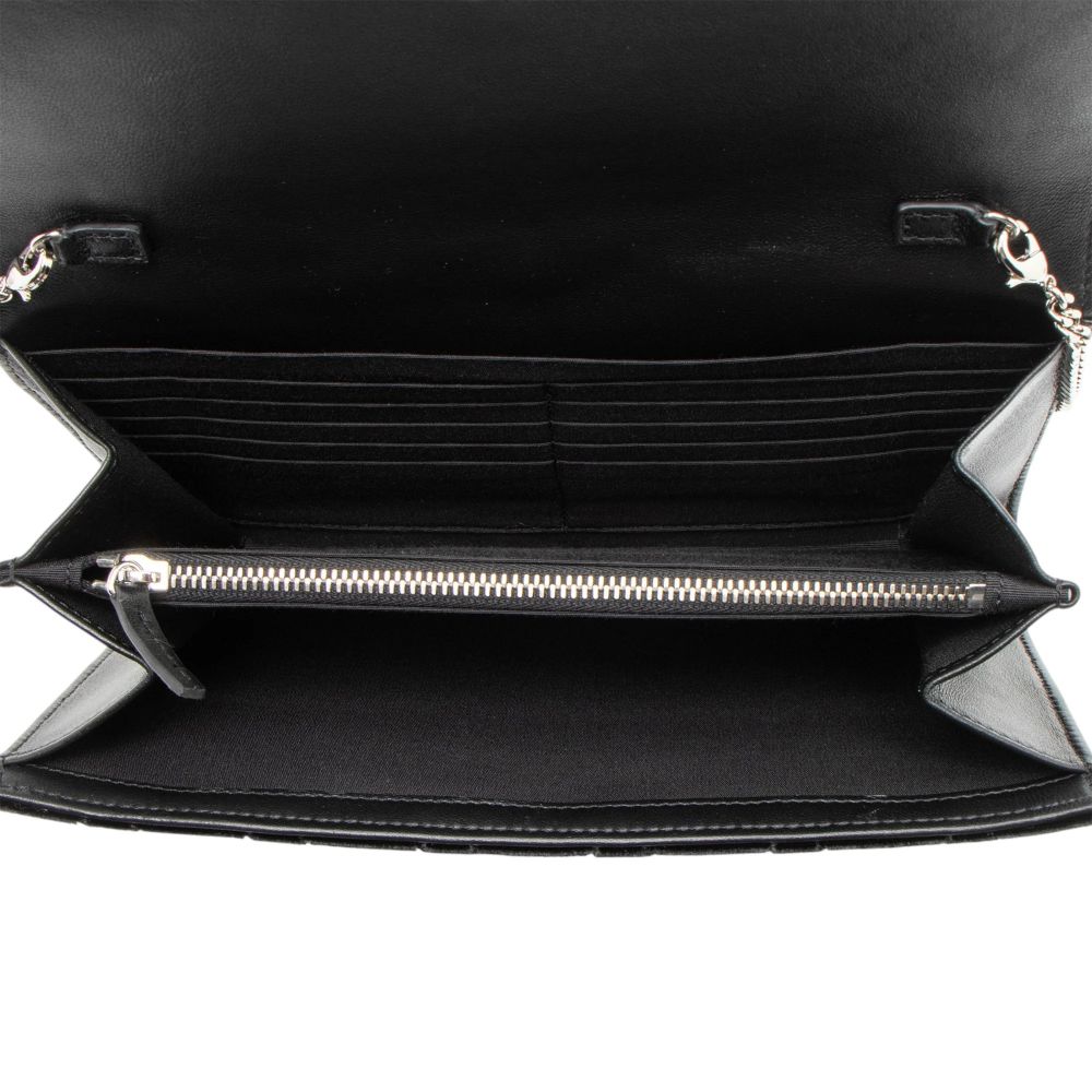 Versace Velvet Quilted Medusa Wallet On Chain