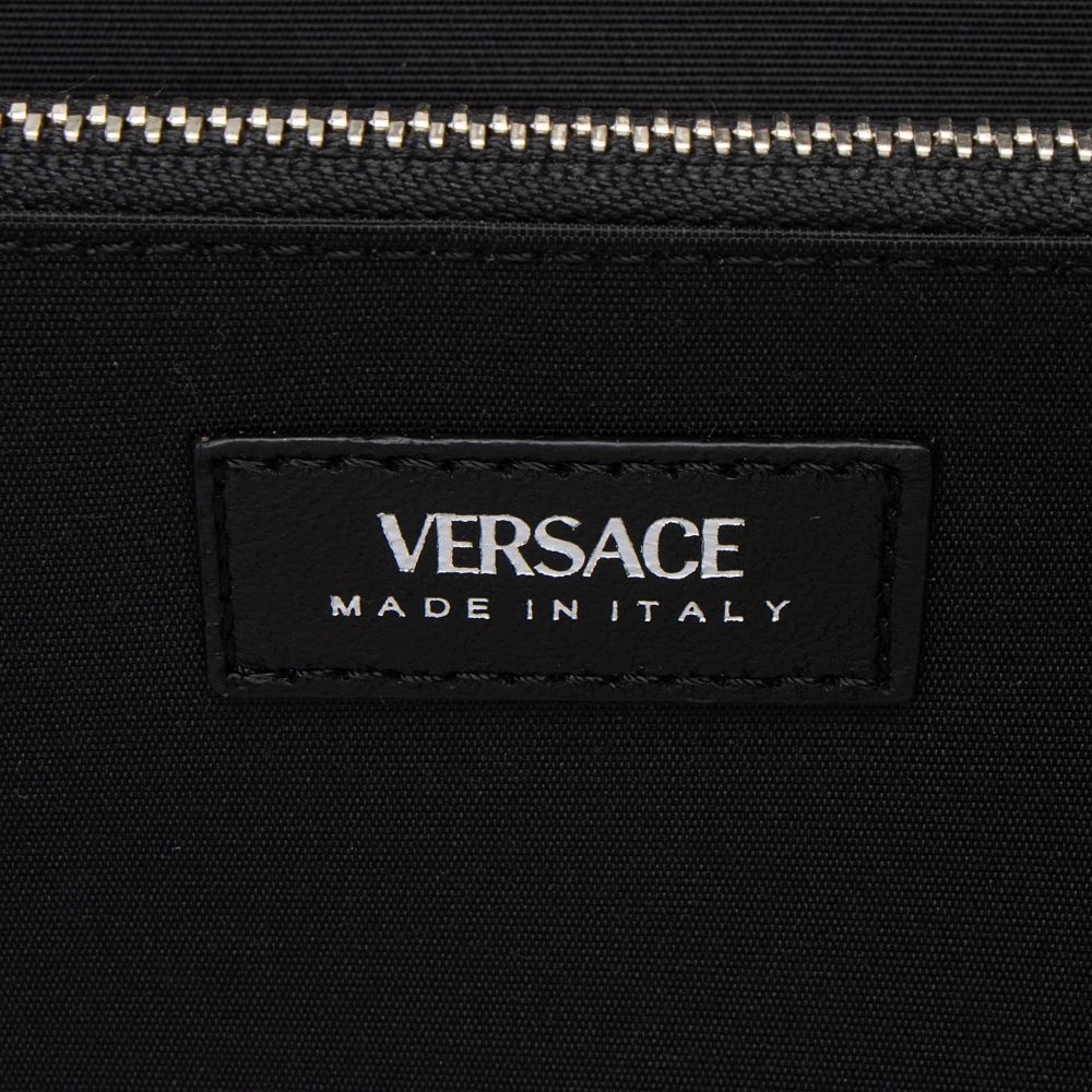 Versace Velvet Quilted Medusa Wallet On Chain