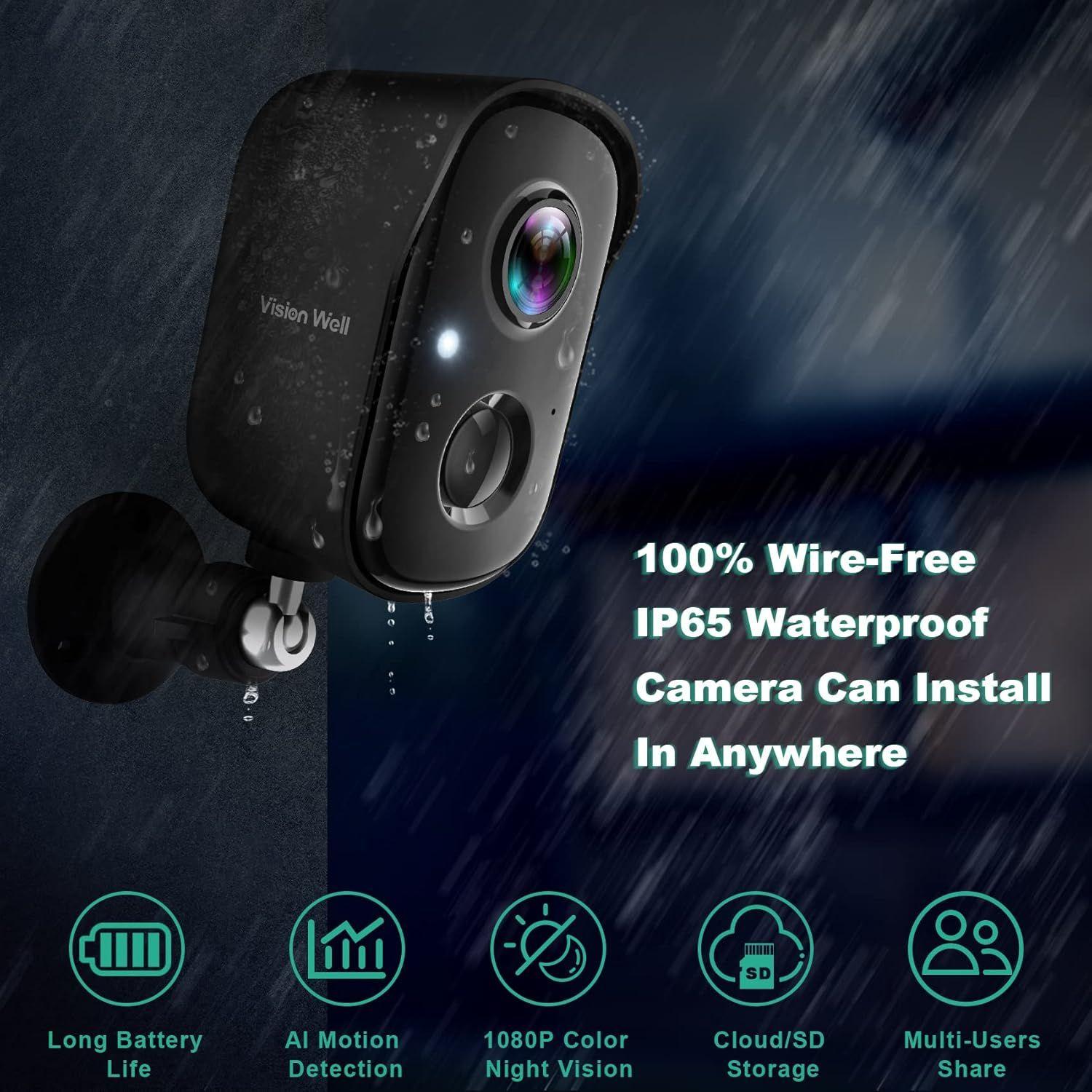 Vision Well CG6S Security Cameras Wireless Outdoor