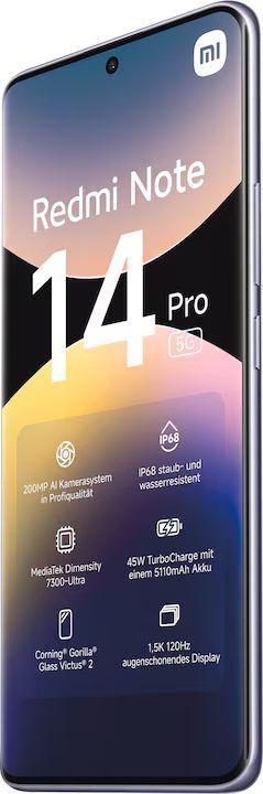 Xiaomi Redmi Note 14 Pro 5G - 256GB - 12GB RAM - Lavender Purple