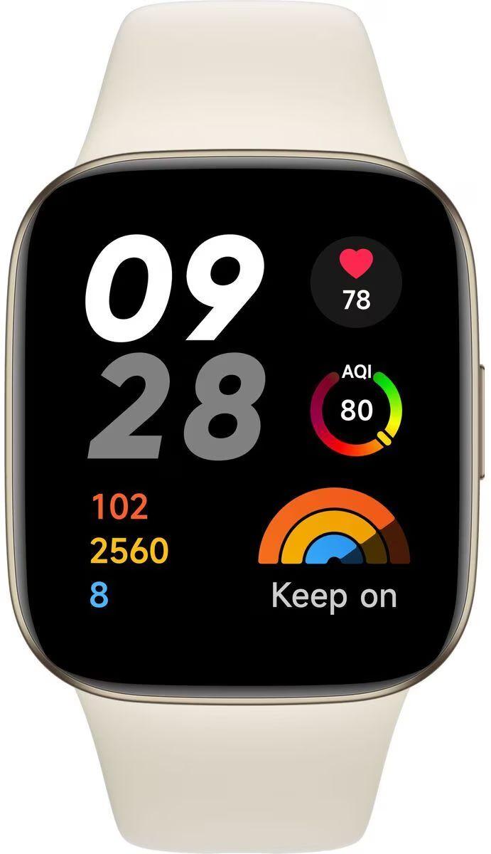 Xiaomi  Redmi Watch 3 - Ivory-Polycarbonate Plastic-TPU Band-Ivory - 42mm - Ivory - Polycarbonate Plastic - Ivory - TPU Band - Premium