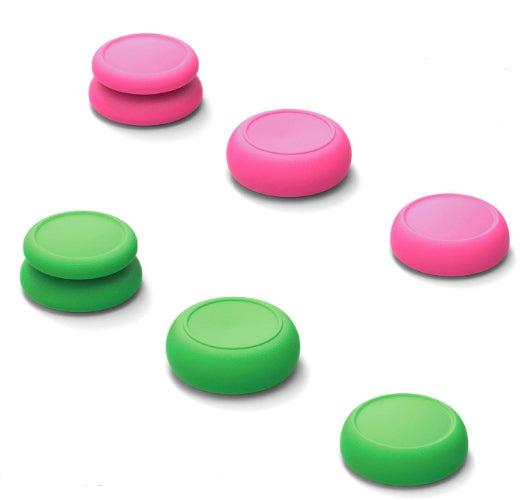 Skull & Co.  Thumb Grips - Neon Green/Pink - Brand New