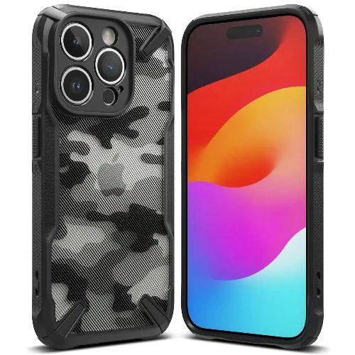 Ringke  Fusion X Phone Case for iPhone 15 Pro Max - Camo Black - Brand New