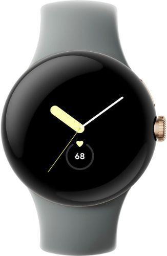 Google  Pixel Watch 1 - 32GB - Champagne Gold-Stainless Steel-Active Band-Hazel - Bluetooth - 30.4mm - Champagne Gold - Stainless Steel - Hazel - Active Band - Fluoroelastomer - Excellent