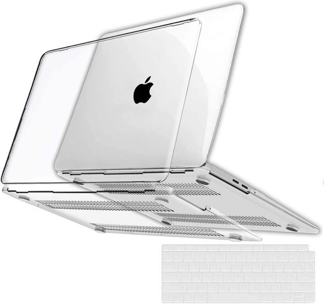 Crystal Clear Hard Case with Free Keyboard Sleeve for Macbook Pro 13.3-inch M1 / M2 (A1706/ A1708/ A1989/ A2159/ A2189/ A2251/ A2338) in Clear in Brand New condition