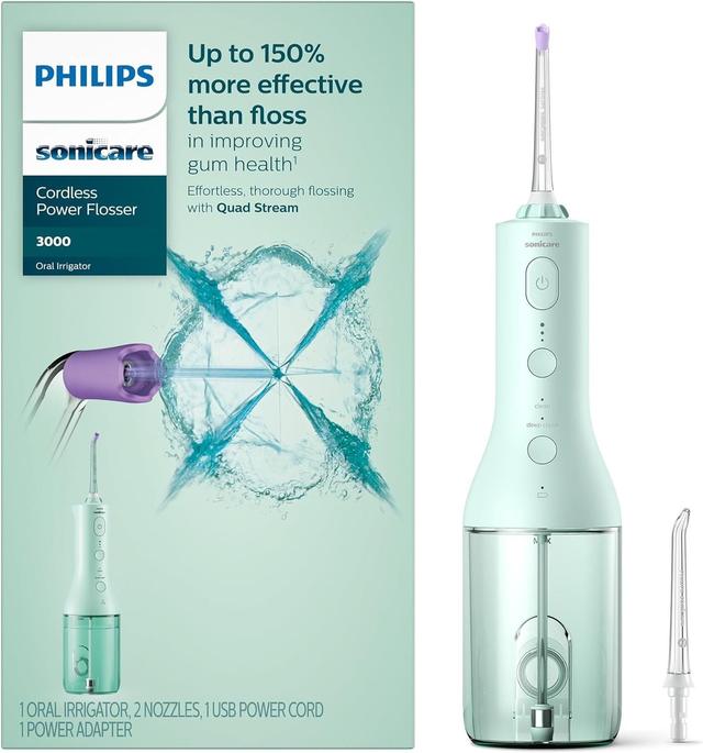 Philips  Sonicare 3000 Series Cordless Powerfloss in Mint Green in Brand New condition