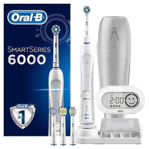 Oral-B  Smart 6000 Series Electric Toothbrush - White - Brand New