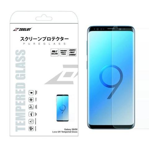 Zeelot  PureGlass 3D Loca Tempered Glass Screen Protector for Galaxy S9 / S8 - Clear - Brand New