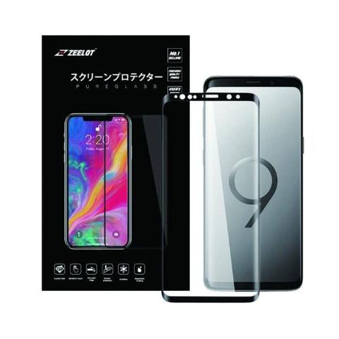 Zeelot  PureGlass 3D Full Adhesive Tempered Glass Screen Protector for Galaxy S9 - Clear - Brand New