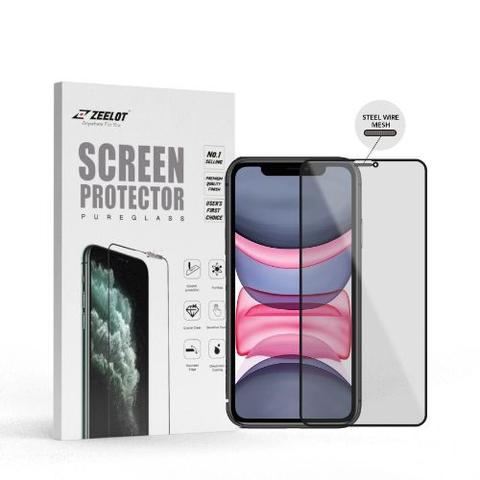 Zeelot  PureGlass 2.5D Steel Wire Tempered Glass Screen Protector for iPhone 11 Pro Max - Privacy - Brand New