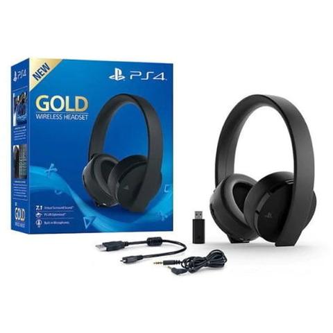 Sony  Playstation Gold Wireless Headset Version 2 - Jet Black - Brand New