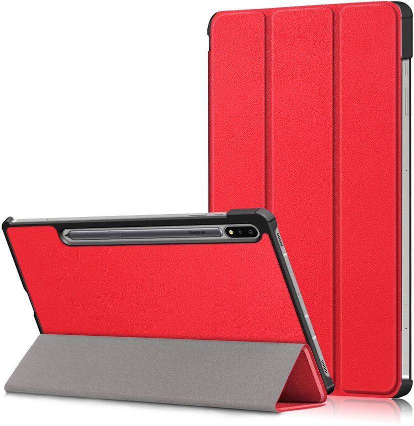 Trifold PU Leather Stand Protective Flip Tablet Case for Galaxy Tab S7+ (T970 / T975)