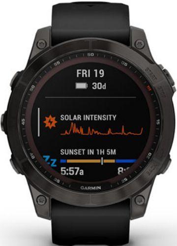 Garmin Fenix 7 Smartwatch Sapphire Solar Edition (Polymer) 42mm in Carbon Gray DLC Titanium in Brand New condition