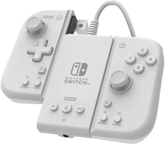 Hori Split Pad Compact Attachment Set for Nintendo Switch - Milky White - Brand New