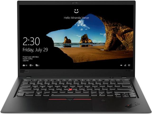Lenovo ThinkPad X1 Carbon (Gen 6) Laptop 14" Intel Core i7-8650U 1.9GHz in Black in Excellent condition