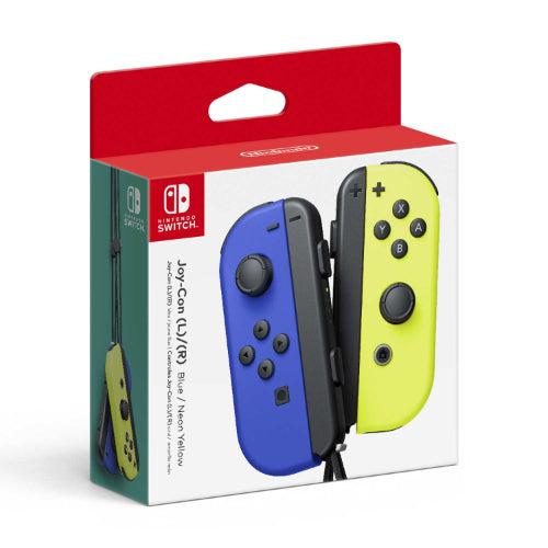 Nintendo Switch Official Joy-Con Controllers (Blue/ Neon Yellow) | 7 Days In House Warranty - Default - Brand New