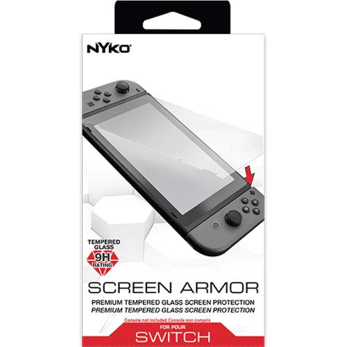Nyko  Armor Tempered Glass Screen Protector for Nintendo Switch (1pcs) - Clear - Brand New