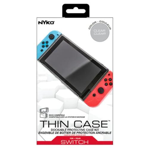 Nyko  Thin Case for Nintendo Switch + Tempered Glass Screen Protector (Clear) - Default - Brand New