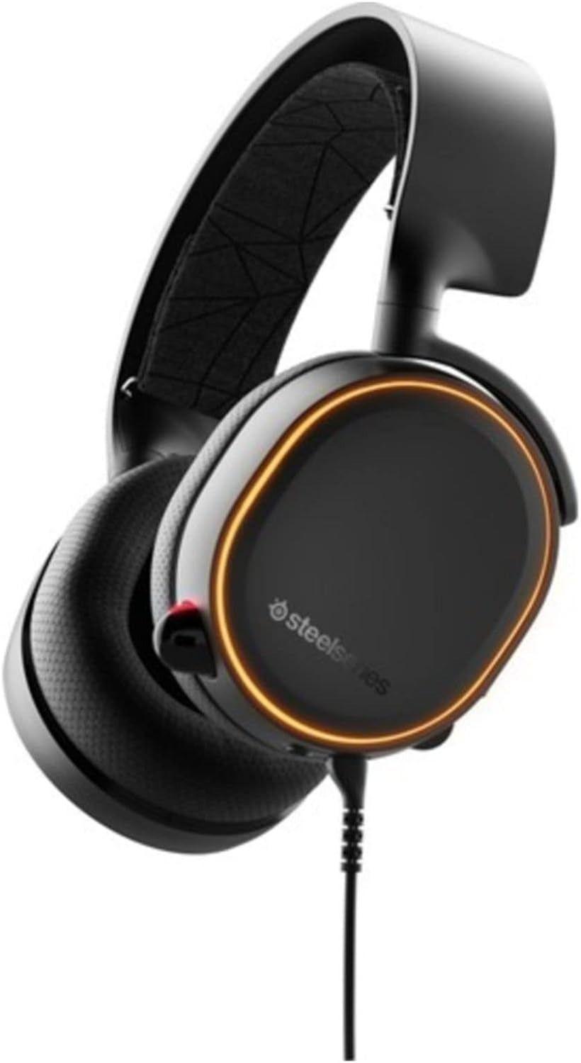SteelSeries Arctis 5 RGB Illuminated Gaming Headset - Black - Brand New