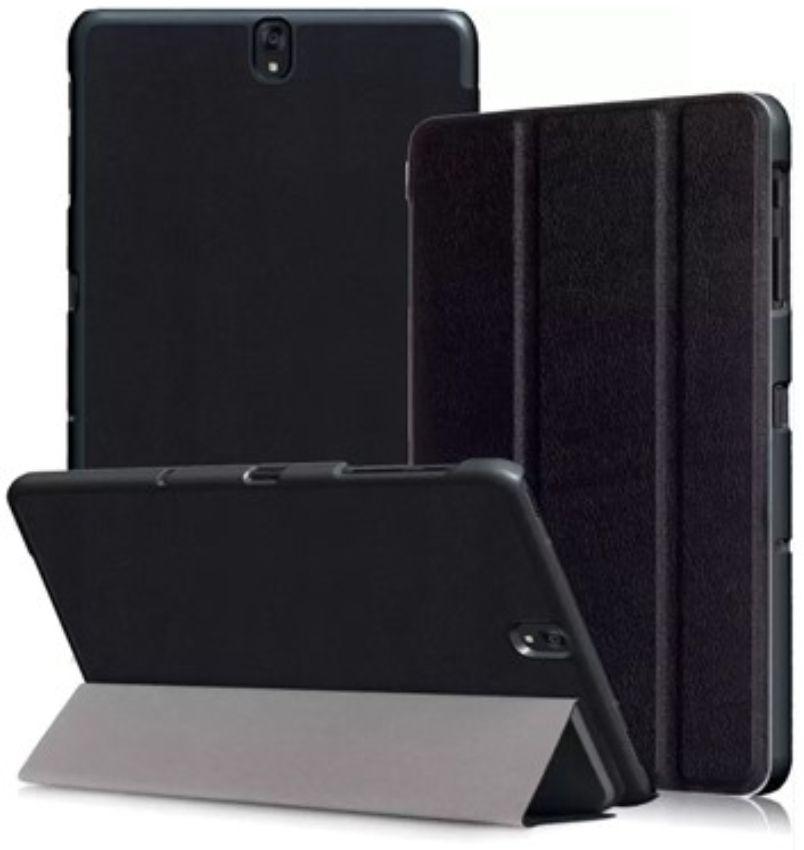Trifold PU Leather Stand Protective Flip Tablet Case for Galaxy Tab S3 9.7 (T820 / T825) - Black - Brand New