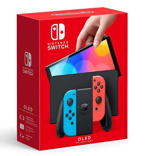 Nintendo  Switch OLED Model Neon Blue/Neon Red Set - 64GB - Neon Blue/Neon Red - Good