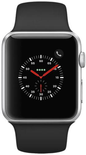 Apple Watch Series 3 42mm (GPS + Cellular) Black Sport Band 16GB in Black in Excellent condition