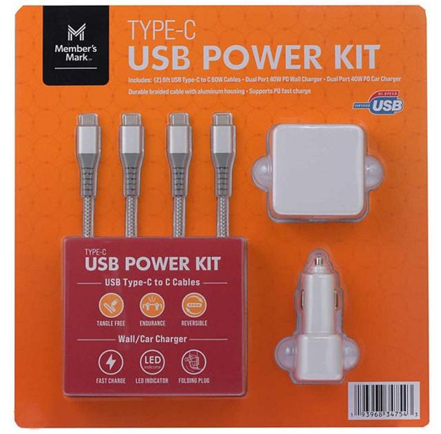 29341 Usb Kit Refurbished Member's Mark Type-C USB Power Kit | Reebelo